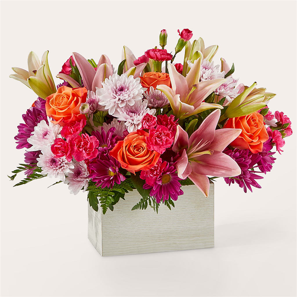 Light of My Life Box Bouquet – The Flower Garden #2, Tupelo MS