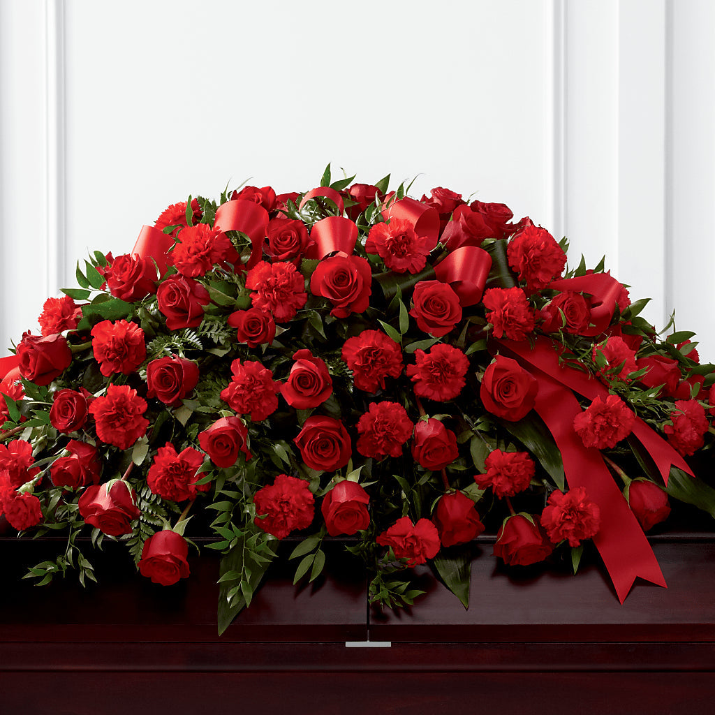 Tribute of Life Casket Spray – The Flower Garden #2, Tupelo MS