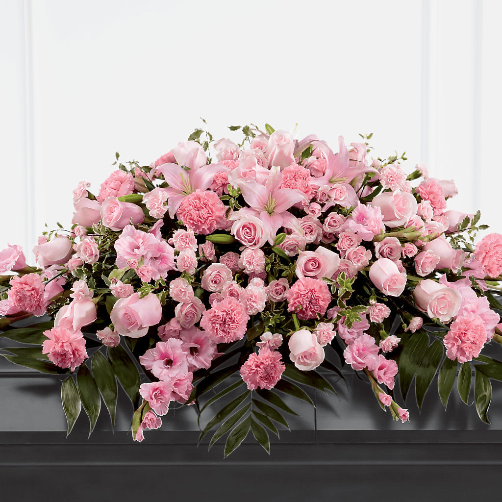 Garden of Comfort Casket Spray (Standard) – The Flower Garden #2, Tupelo MS