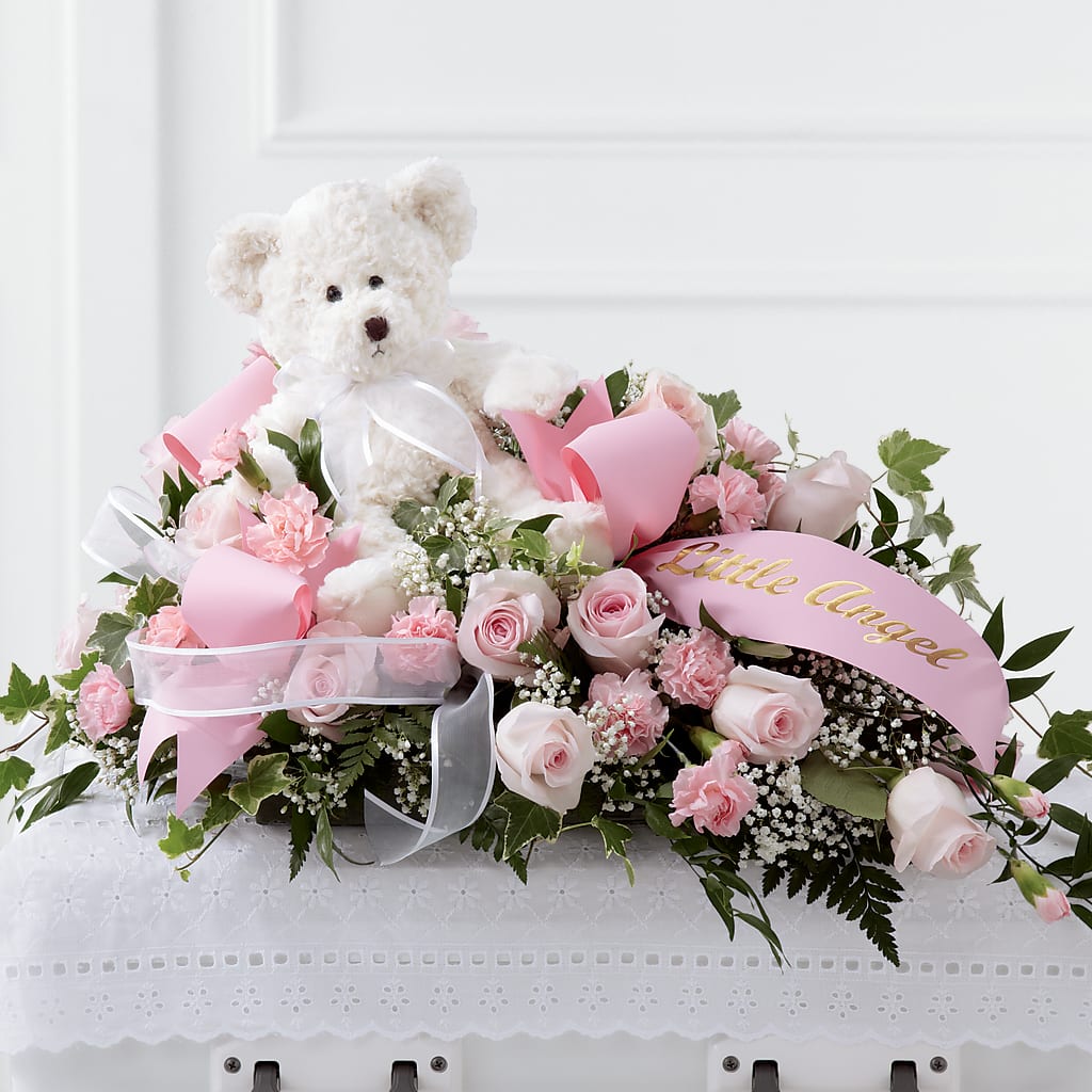 Touch of Sympathy Casket Spray – The Flower Garden #2, Tupelo MS
