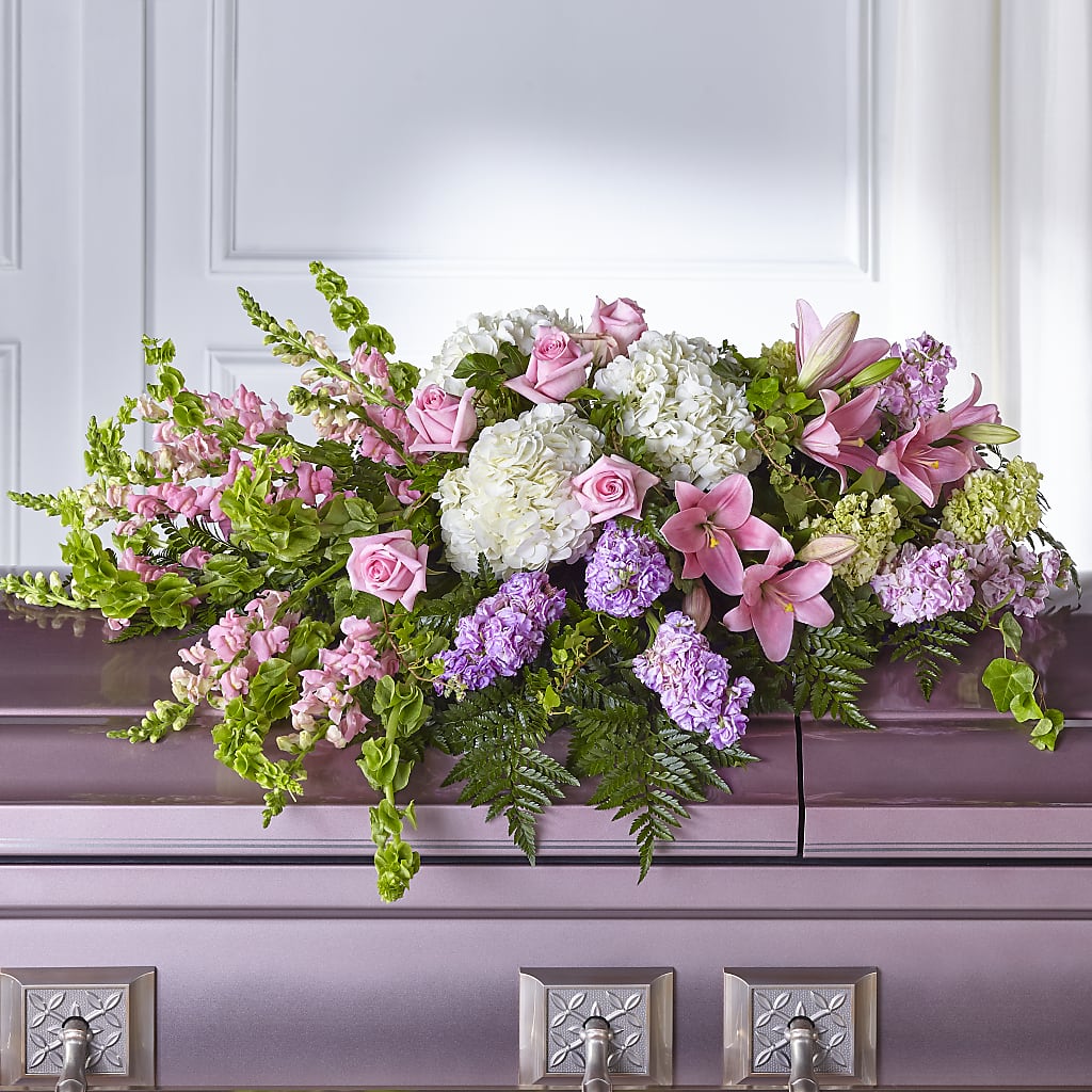 Life's Gratitude Casket Spray – The Flower Garden #2, Tupelo MS