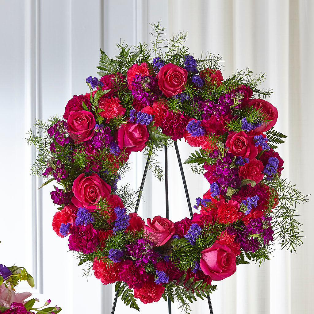 Calming Colors Wreath – The Flower Garden #2, Tupelo MS