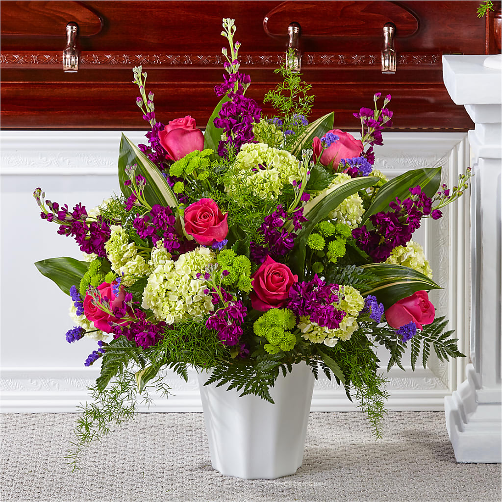 Beautiful Horizons Floor Basket – The Flower Garden #2, Tupelo MS