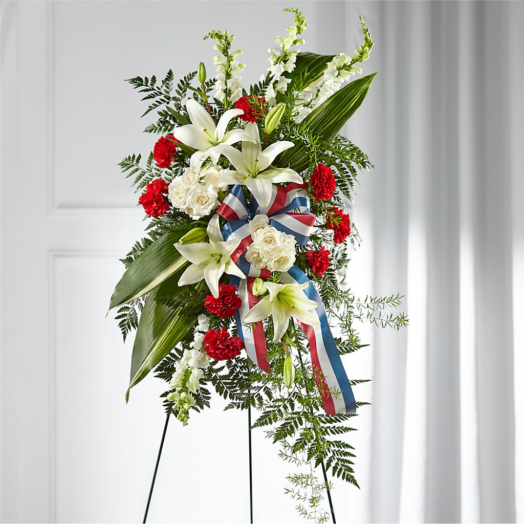 Stars of Life Standing Spray – The Flower Garden #2, Tupelo MS