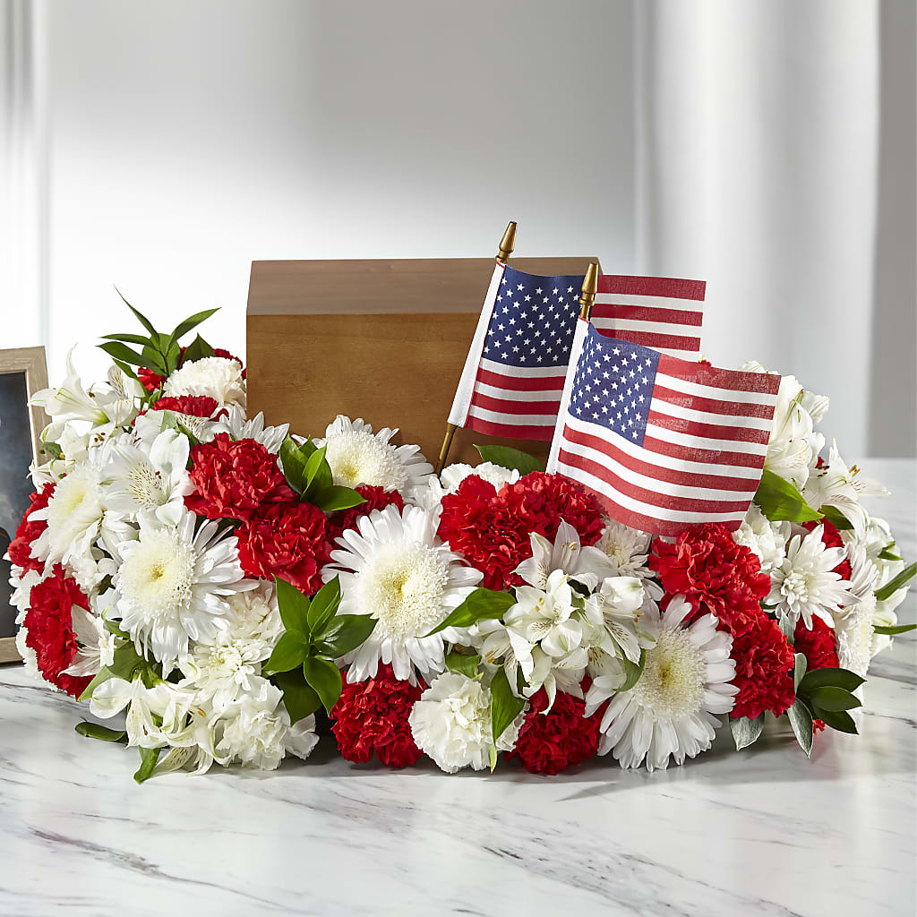 Spirit of Patriotism Cremation Adornment – The Flower Garden #2, Tupelo MS