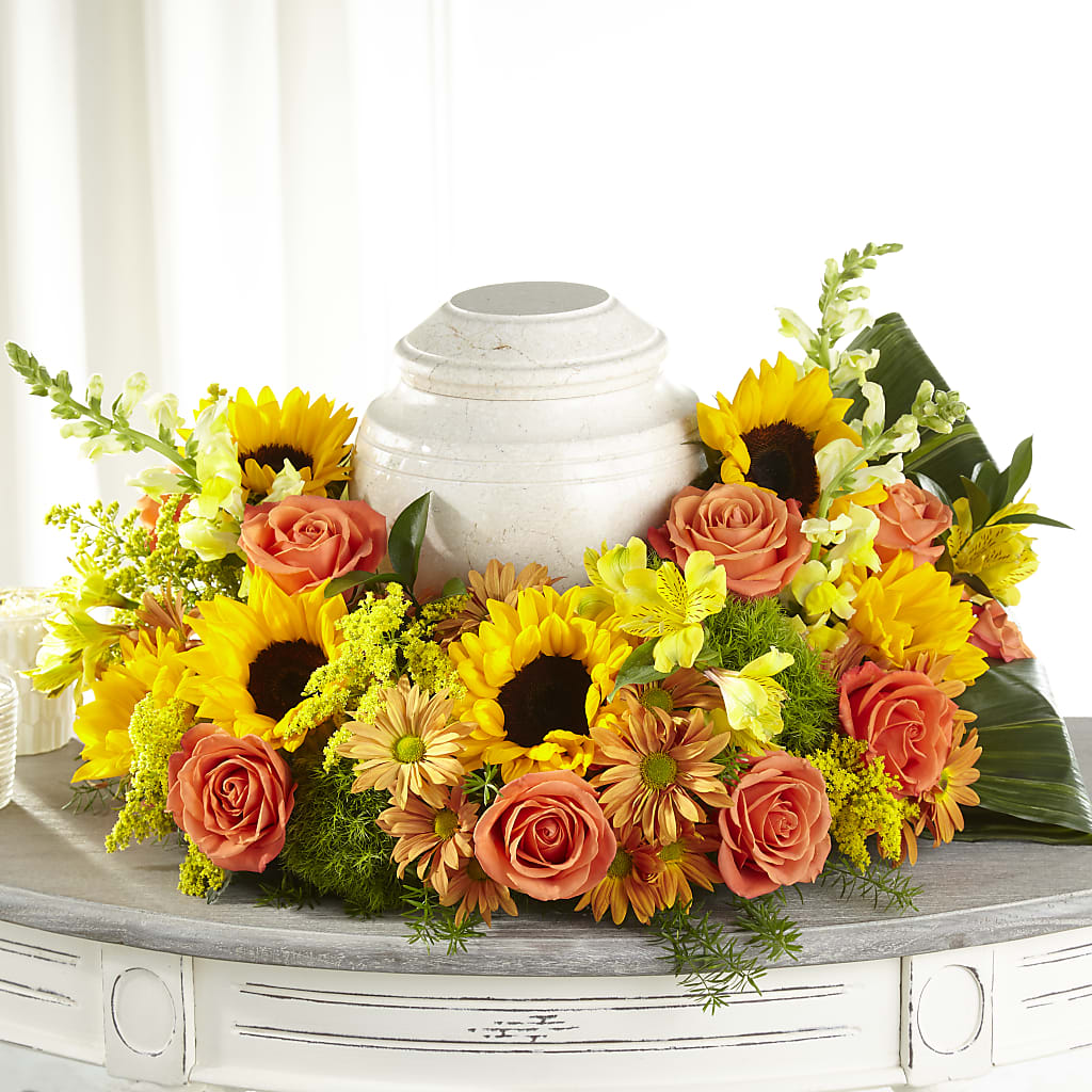 Faithful Sunflower Cremation Adornment – The Flower Garden #2, Tupelo MS