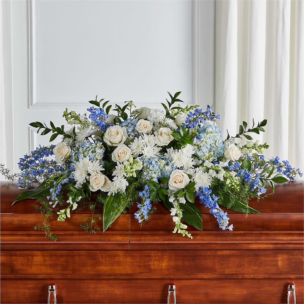 Timeless Essence Casket Spray – The Flower Garden #2, Tupelo MS