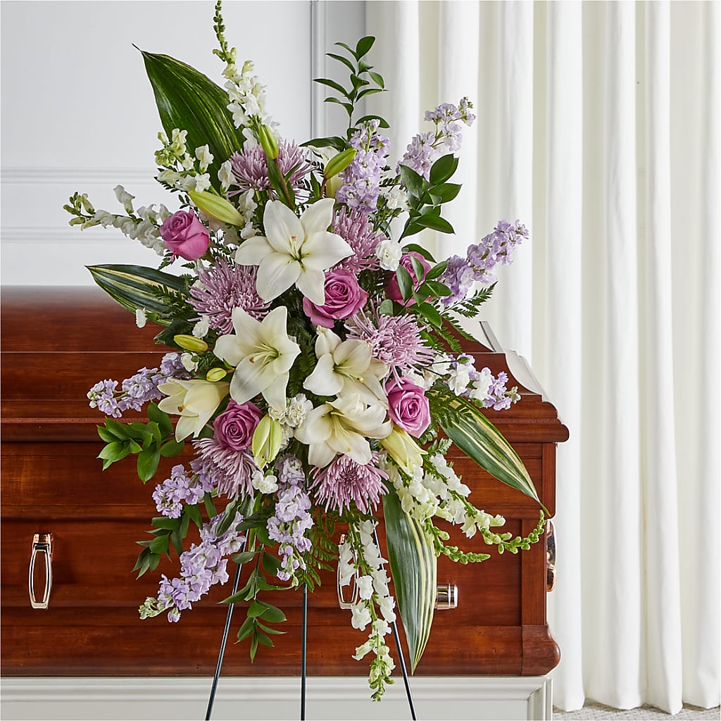 Grateful Hearts Standing Spray – The Flower Garden #2, Tupelo MS