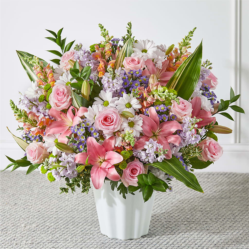 Abundant Compassion Floor Basket – The Flower Garden #2, Tupelo MS