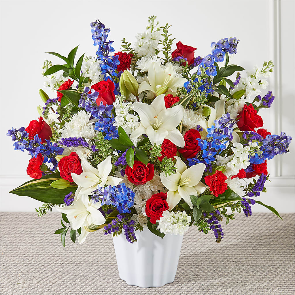 Consoled Floor Basket – The Flower Garden #2, Tupelo MS