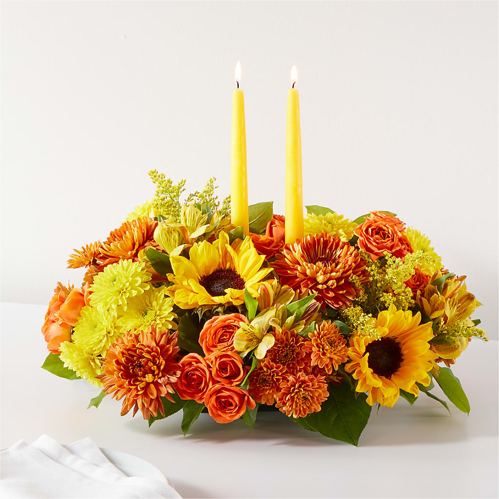 Autumn Harmony Centerpiece – The Flower Garden #2, Tupelo MS