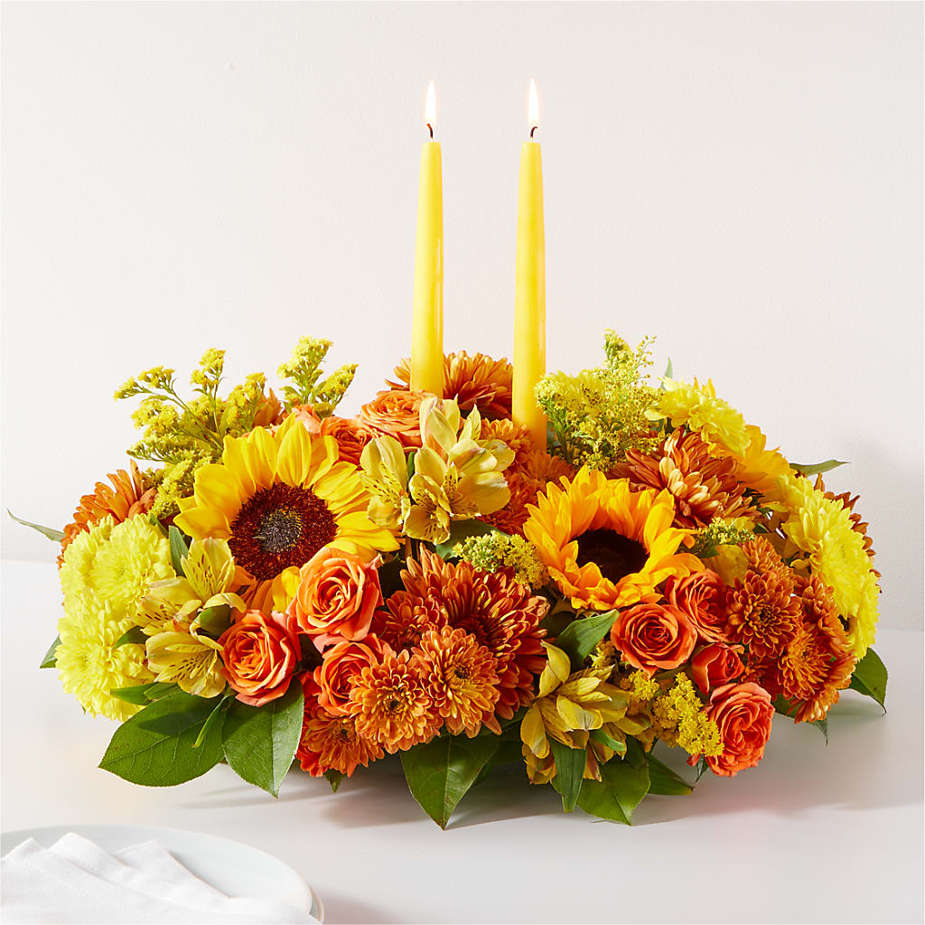 Autumn Harmony Centerpiece – The Flower Garden #2, Tupelo MS
