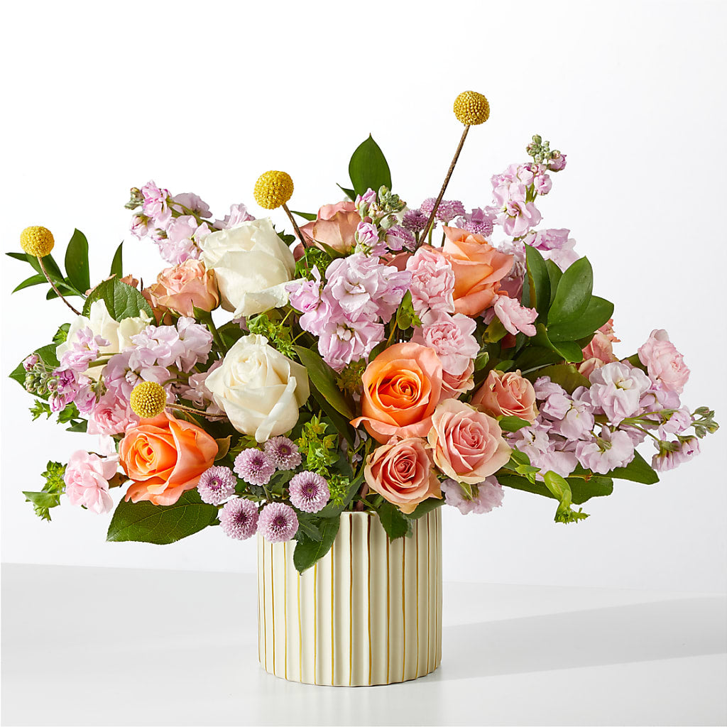 French Market Bouquet with Ivory Vase – The Flower Garden #2, Tupelo MS