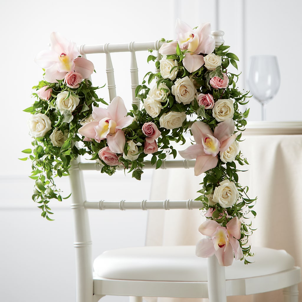 Orchid Rose Chair Décor – The Flower Garden #2, Tupelo MS