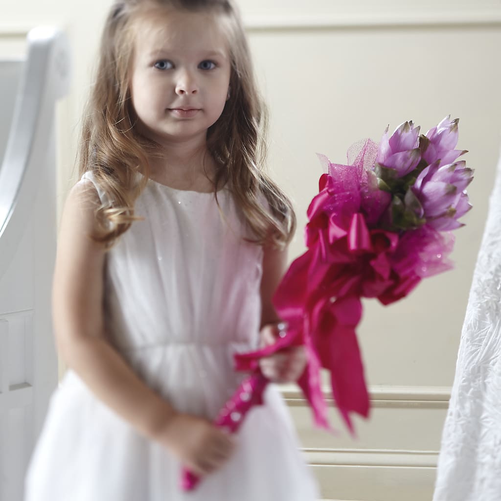 Sparkle Pink Flower Girl Bouquet – The Flower Garden #2, Tupelo MS
