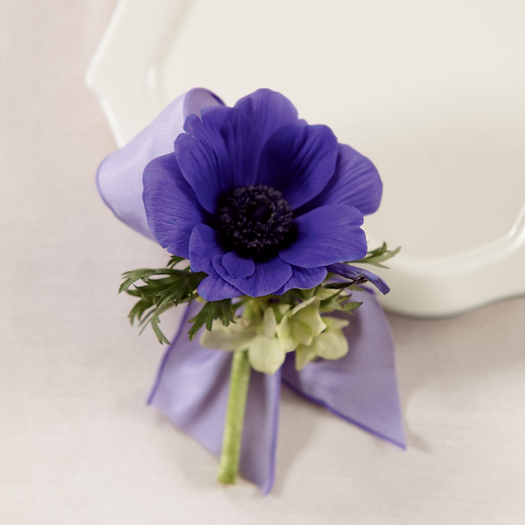 Purple Passion Boutonniere – The Flower Garden #2, Tupelo MS