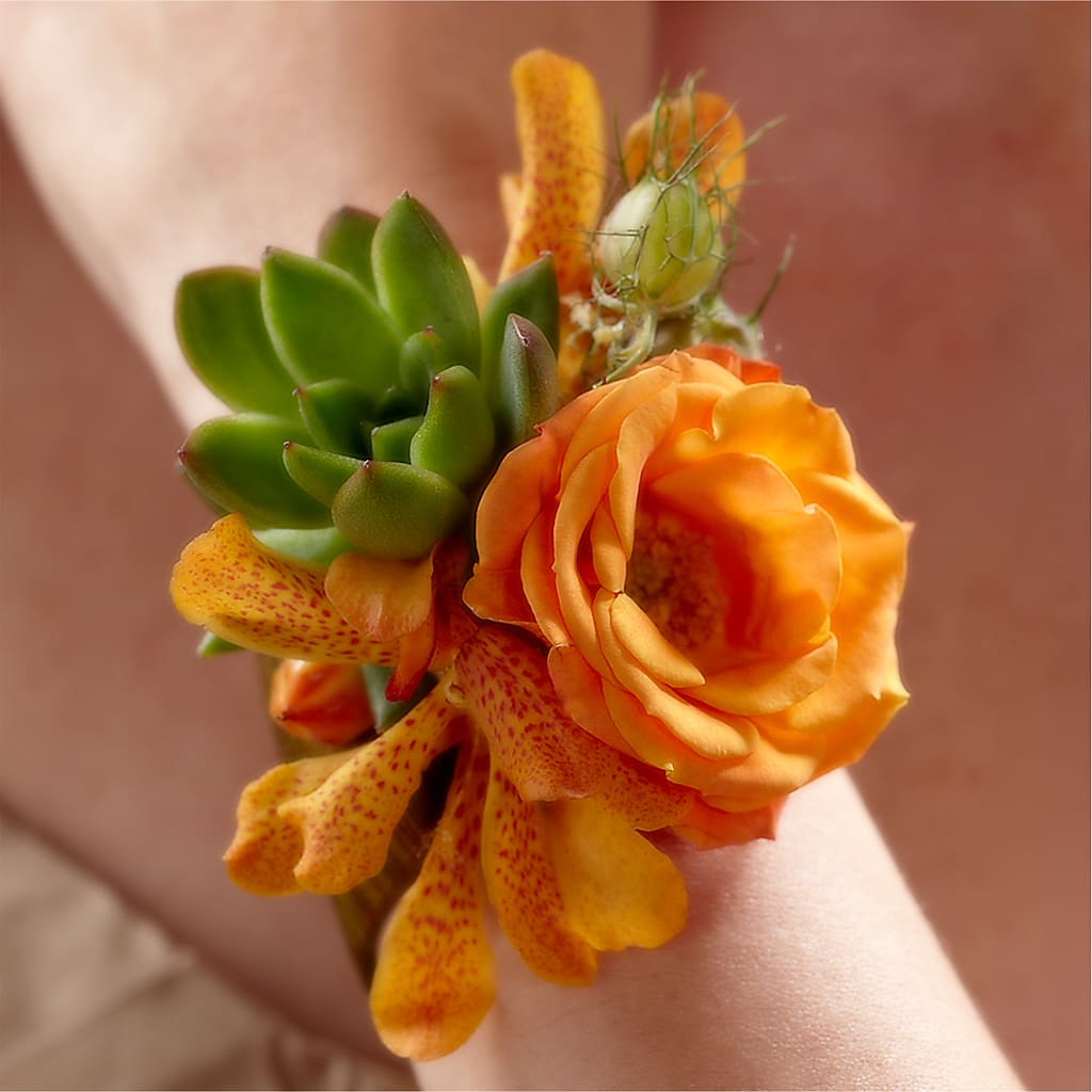 Irresistible Love Wrist Corsage – The Flower Garden #2, Tupelo MS