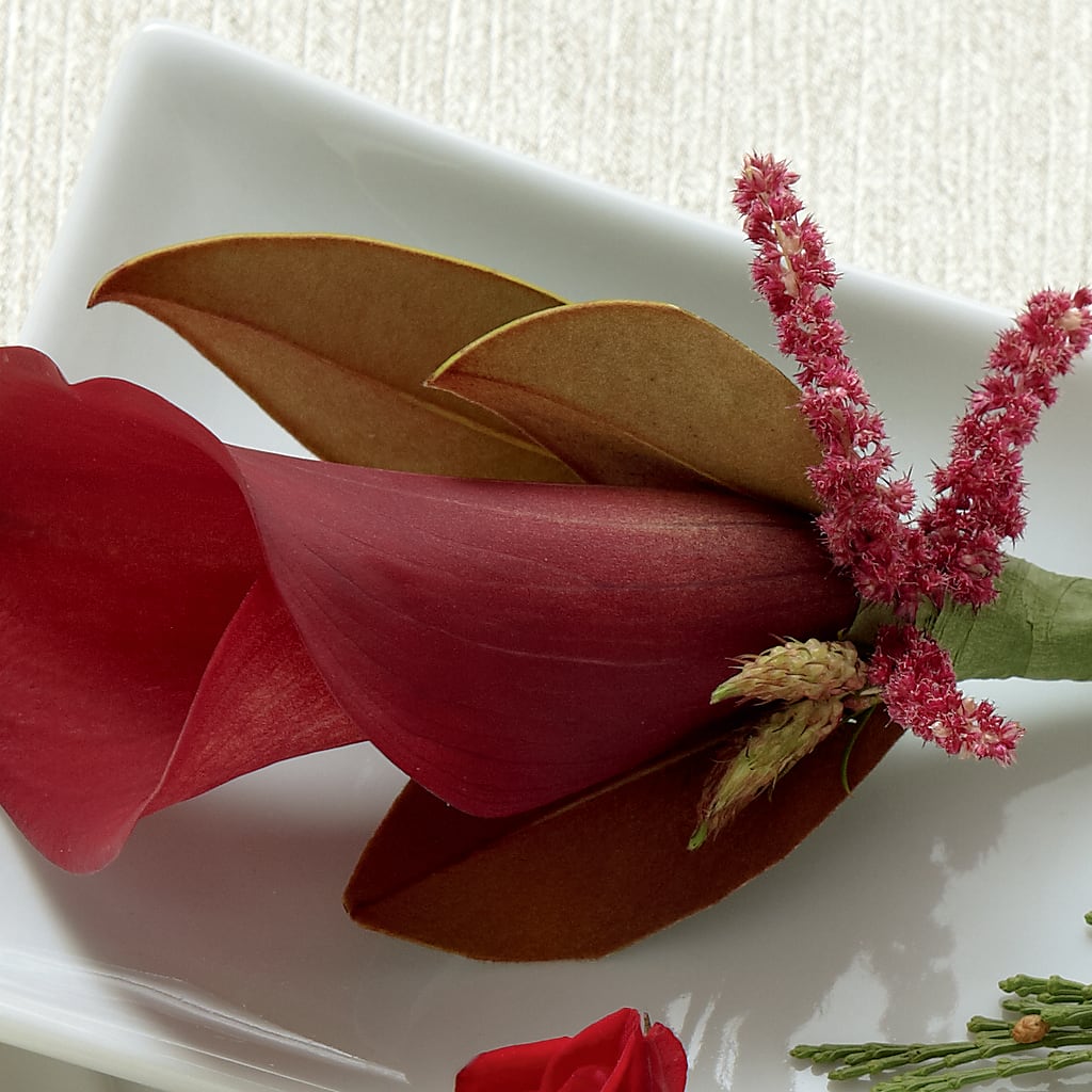 Red Calla Boutonniere – The Flower Garden #2, Tupelo MS