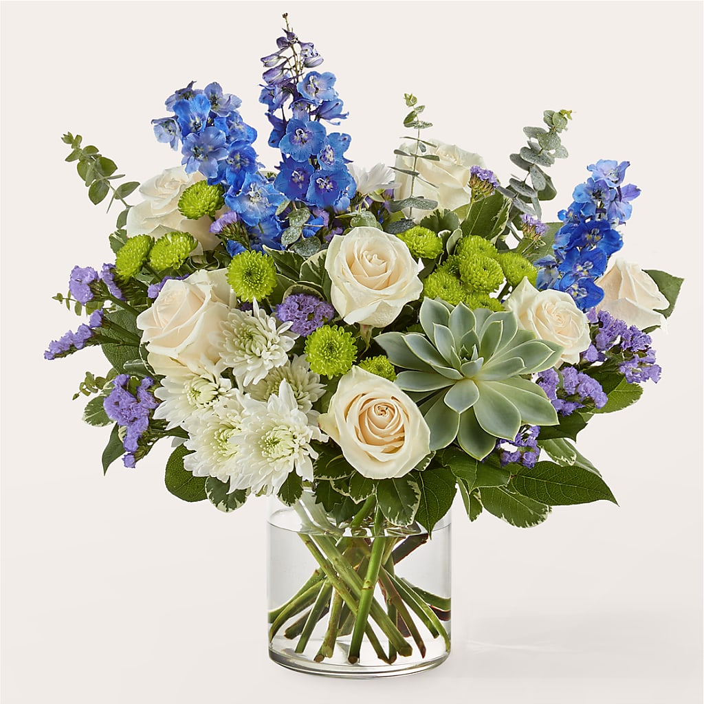 Cerulean Waves Bouquet –  The Flower Garden #2, Tupelo MS