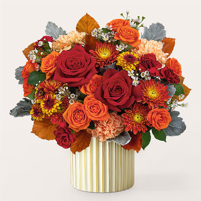 Merlot Bouquet with Ivory Vase –  The Flower Garden #2, Tupelo MS
