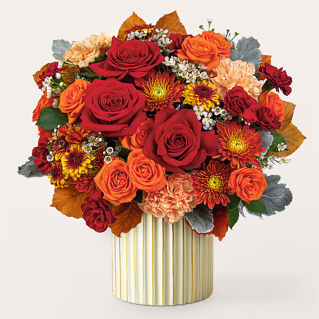 Merlot Bouquet with Ivory Vase –  The Flower Garden #2, Tupelo MS