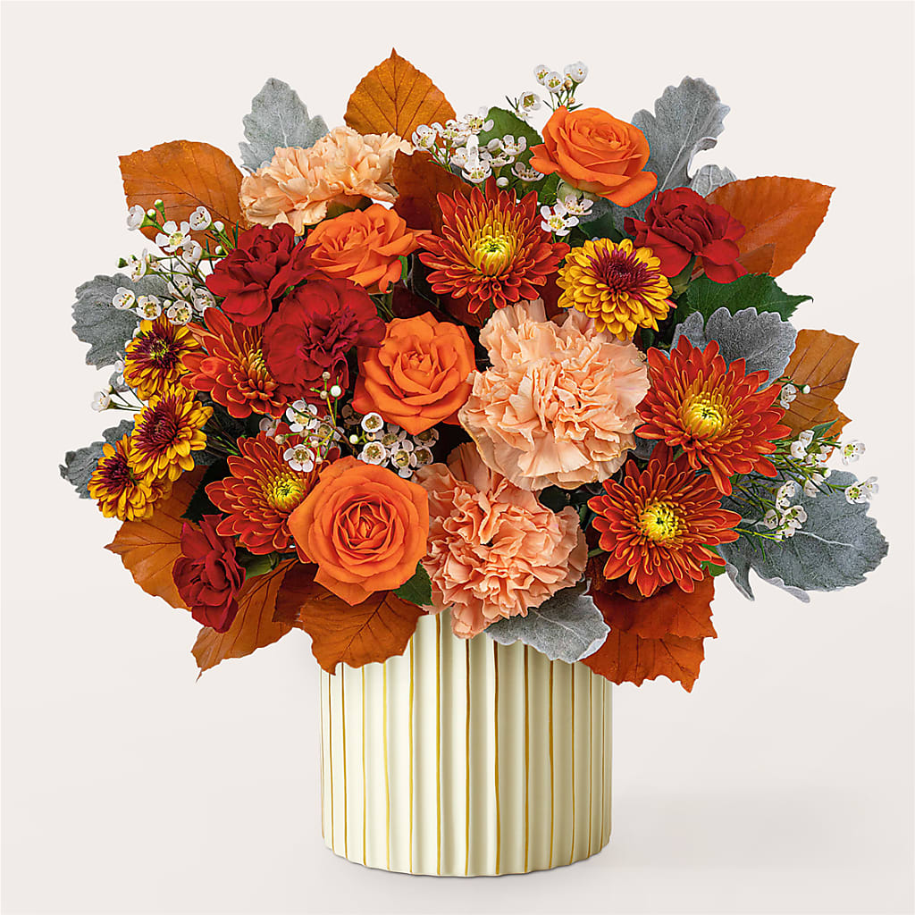 Merlot Bouquet with Ivory Vase –  The Flower Garden #2, Tupelo MS
