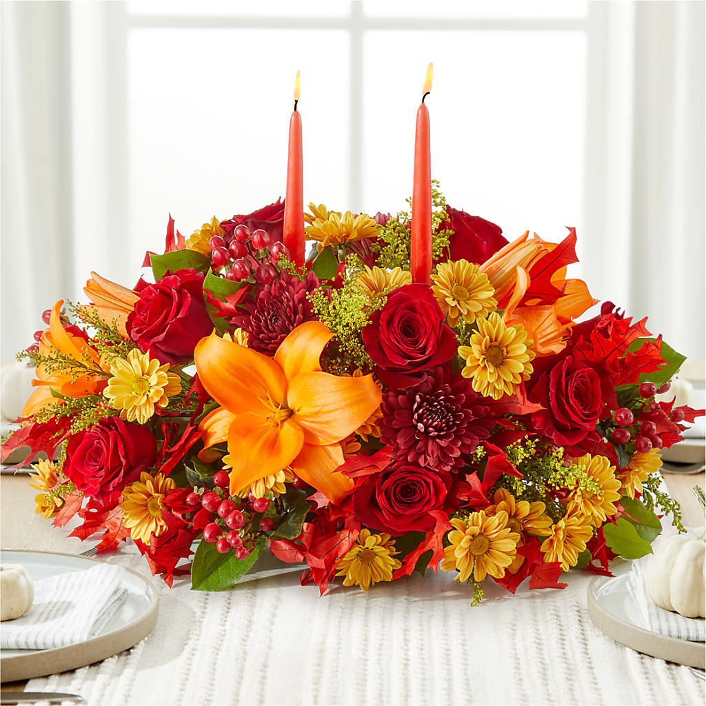 Autumn's Embrace Centerpiece –  The Flower Garden #2, Tupelo MS